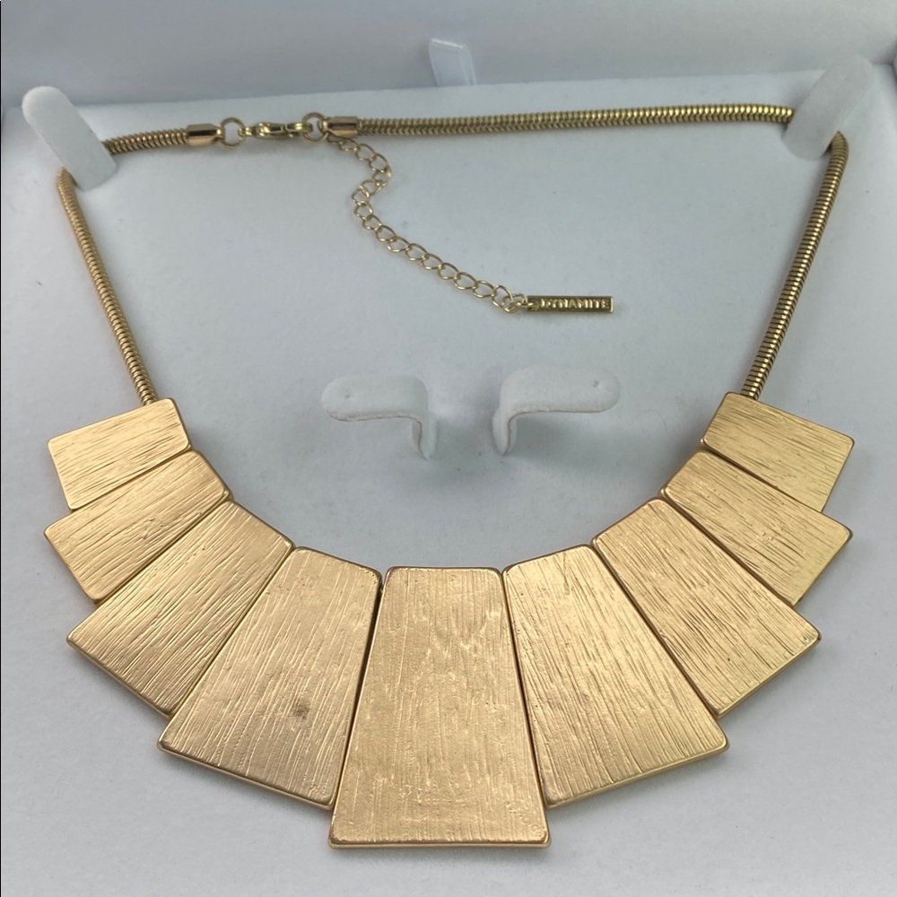Dynamite Vintage Gold Statement Necklace